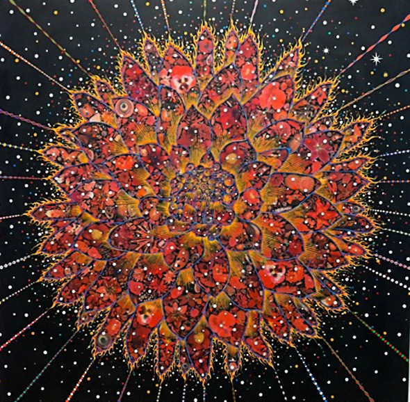 Fred Tomaselli: Dahlia